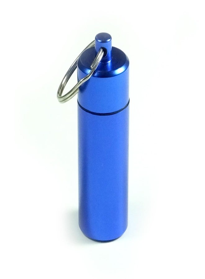 Deke Home - Waterproof Aluminum Pill Box Keychain, Mini Travel Pill Holder Case, Portable Medicine & Vitamin Organizer, Food Grade, Airtight Dispenser, Pocket Container for Daily Use - Image 1